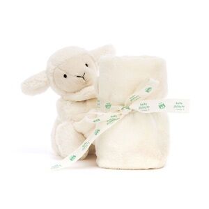 Baby Jellycat Bashful Lamb Soother Blanket Plush Lovey NWT